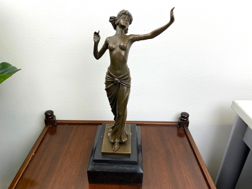 Bronze sculpture dancer - , nude