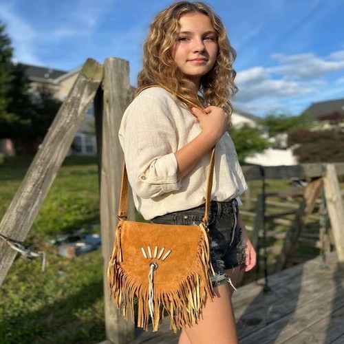 Genuine suede fringe - fringe, flap