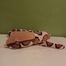 Eco Buddiez brown snake soft toy plush Burmese Phyton extra large 135cm