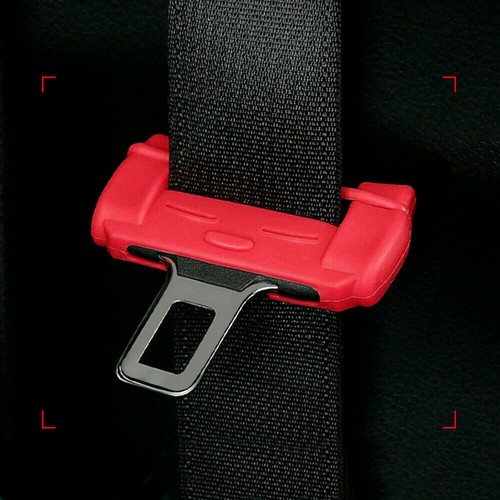 Red car seat belt - belt, clip