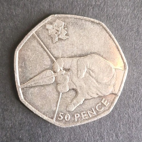 2011 50p olympic judo coin - 2011,