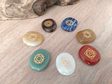 7 Chakra Palm Stones Set