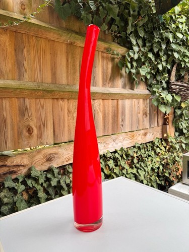 Large red art - large, glass