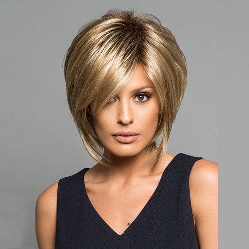 Short blonde layered - layered, for