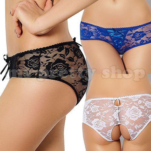 Sexy open crotch panties - open,