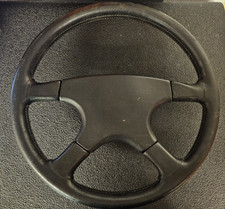 Momo Ghibli 380mm M38 KBA 70056 black leather steering wheel 1988 Mazda inc Boss
