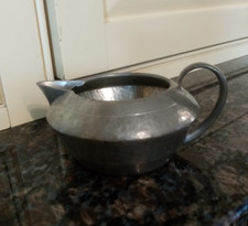 Antique TUDRIC ENGLISH PEWTER WARE Cream or Milk Jug Liberty & Co 01337