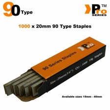 90 Type Staples: Size 20mm x
