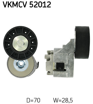 New tensioner pulley ribbed - new, pulley,