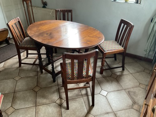 Solid oak oval barleytwist - solid,