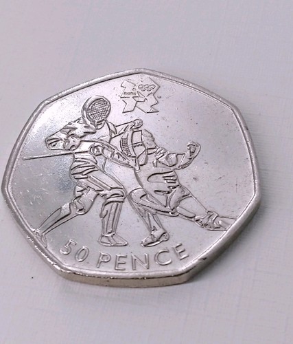 2011 50p fencing - 2011, coin