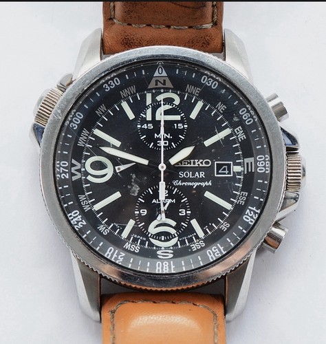 Seiko solar chronograph - seiko,