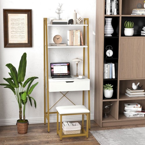 Vanity table set wooden makeup - vanity,