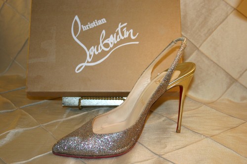 Christian louboutin gold - christian,