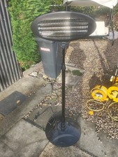 2KW Electric Patio Heater Ideal for Garden Outdoor Quartz Standing BBQ