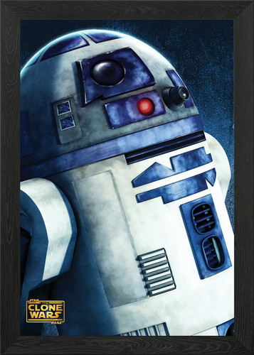 R2d2 framed wall art poster - r2d2,
