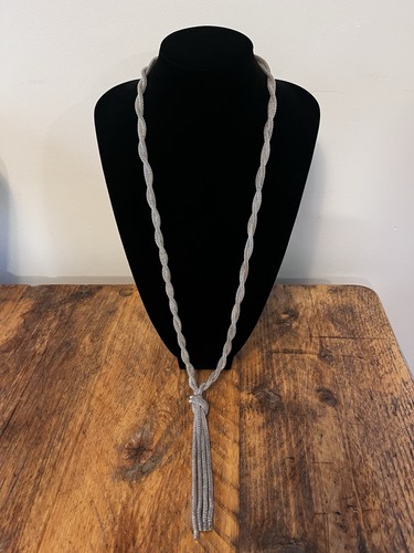 Vintage silver tone flapper
