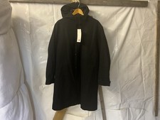 River Island Men’s Black Duffle Coat Size M Excellent Condition With Tags