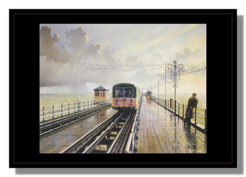 Southend pier tramway framed - southend,