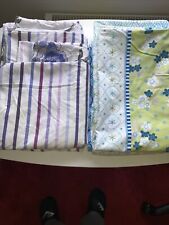 Two Next Single Duvet Covers. Print Floral Strip & Print Blossom Teal 135*200 Cm