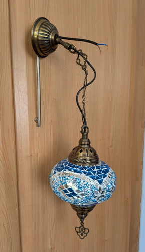 Turkish ceiling light blue - turkish,