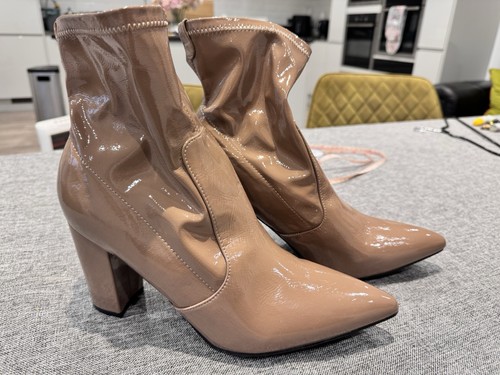 Boohoo size sock boots - 8, worn