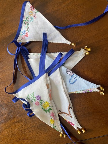 Celebration bunting made from