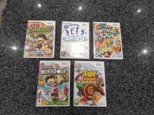 Nintendo Wii Game Bundle X5 All With Manuals Toy Story Has 1 Pair Of 3D Glasses.