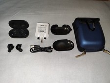 SAMSUNG GALAXY BUDS+ MODEL: SM-R175 EARDUDS & CRADLE MODEL: EP-QR175, BLACK.