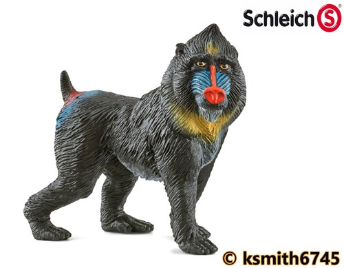 Schleich mandrill plastic toy - schleich,