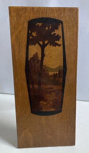 Vintage wooden inlaid - vintage,