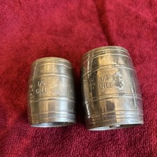 Vintage Pub Spirit Measure 1/3 & 1/6 Gill