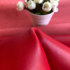 Red Smooth 100% Real Cowhide