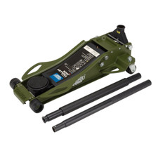 Draper 23817 Expert 3 Tonne Low Profile Garage Trolley Jack Quick Lift Green