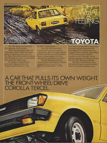 1981 toyota corolla tercel - 1981,