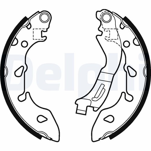 Brake shoe set delphi ls2047 - brake,
