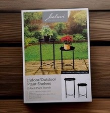 Indoor / Outdoor Plant Shelves, 2 Pack, Elevate & Display Potted Plants In Style