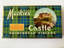 Old Vintage Mackies Castle Shortbread Tin.