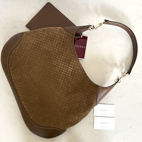 Gucci suede hobo bag rrp - suede,