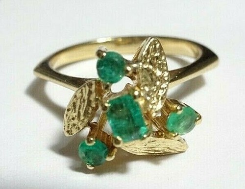 18ct gold colombian emerald - 18ct,