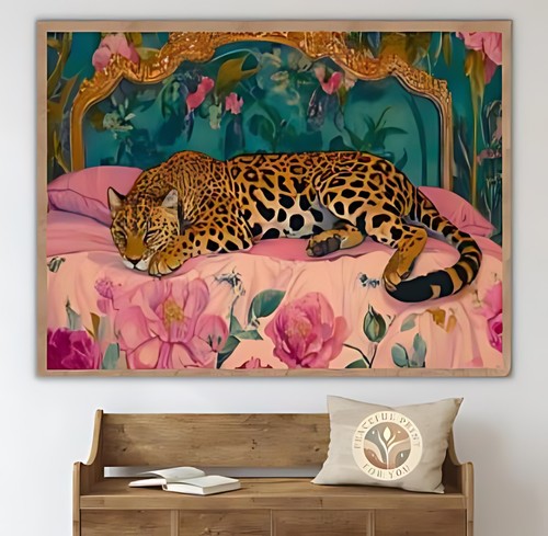 Sleepy leopard vintage bed - sleepy,