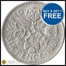 LUCKY SIXPENCE WEDDING FAVORS BUY 3 GET 1 FREE CHOICE OF DATE