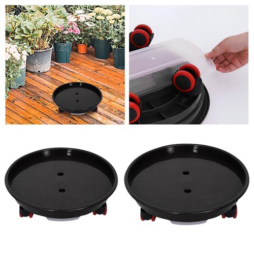 Flower pot tray - pot, wheels