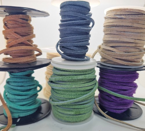 Flat suede leather - flat,