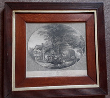 ANTIQUE ENGRAVING “After The Wagon “by James Fittler To William Pearce  1803