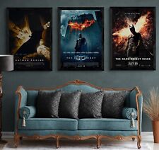 Batman Trilogy Movies Posters, Dark Knight, Begins,Return  (No Frame Included)