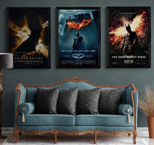 Batman trilogy movies framed - batman,