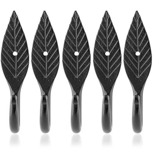 Pack leaf coat hooks - 5,