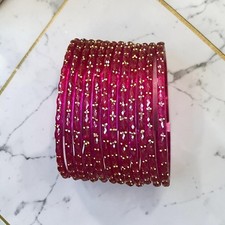 Raindrop glass  bangles