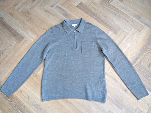 Reiss wool zip jumper mens